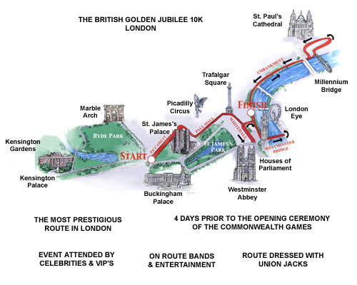 Map of the London Race