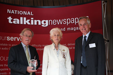left-right: Mr Peter Driver - Chairman NTN&M, Mrs Phyllida Stewart-Roberts, OBE - Lord Lieutenant of East Sussex and Mr John Kerby - CEO NTN&M